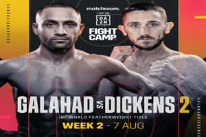 Cartel promocional del evento Kid Galahad vs. James Dickens